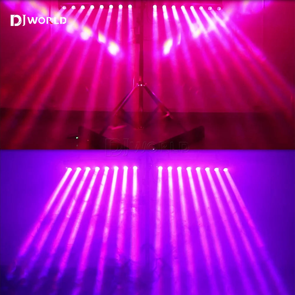 DJWORLD LED Beam Moving Head Light 8x12W RGBW for Stage, Bar, and DJ Events - Premium stage light controller from Lizard Vigilante - Just $328.88! Shop now at Lizard Vigilante