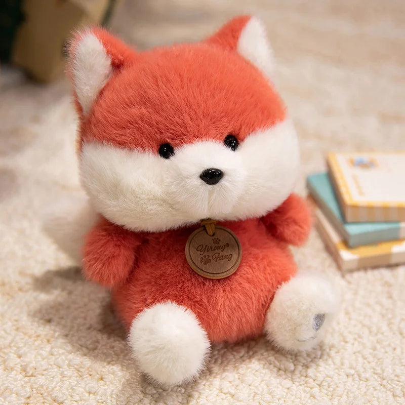 Cute Sitting Animal Plush Toys – Red Panda, Fox, Sloth & More