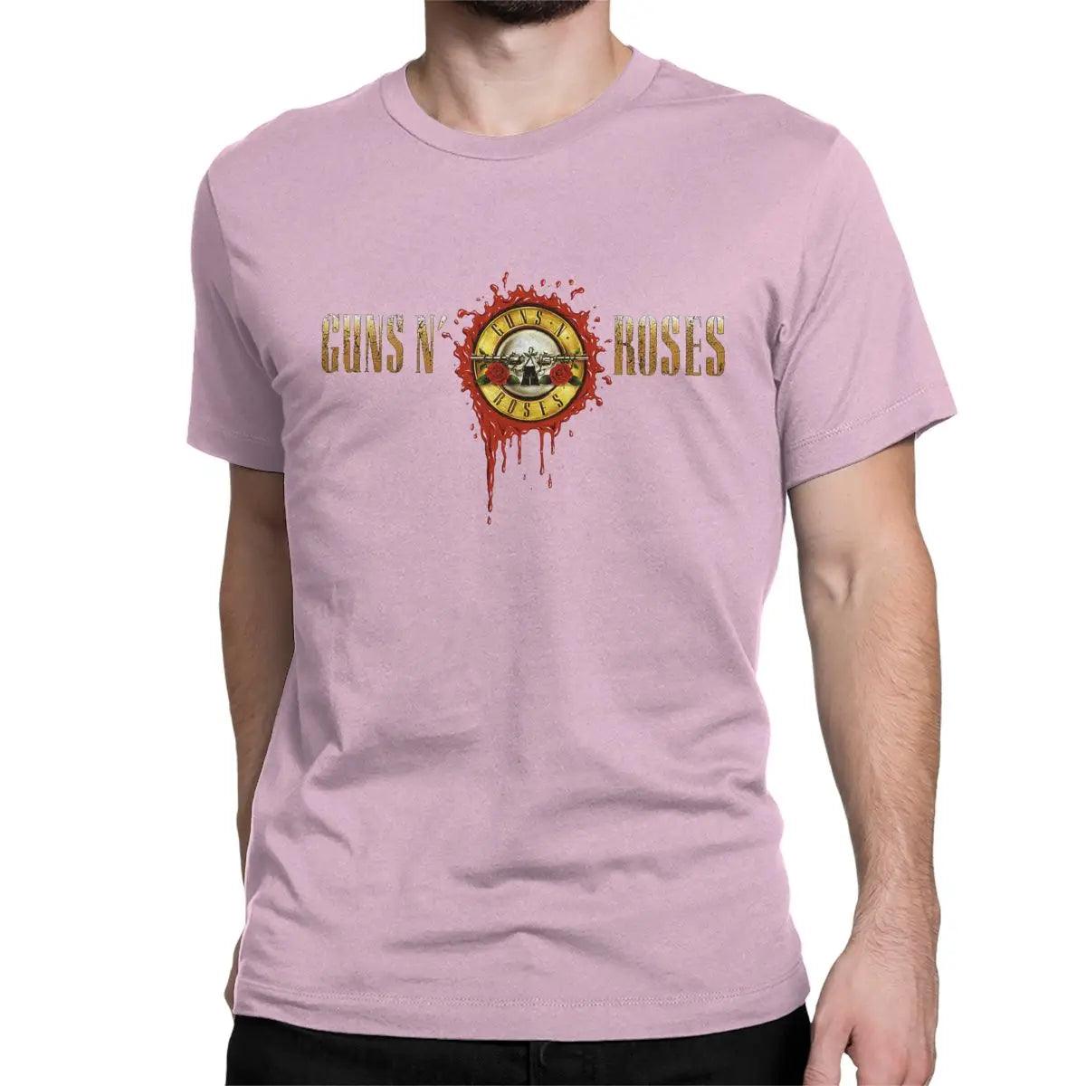 Guns N Rose Heavy Metal T-Shirt Men Women's Round Collar Pure Cotton T Shirts Steampunk Music Tee Shirt Classic Tops - Premium T-Shirt from Lizard Vigilante - Just $23.99! Shop now at Lizard Vigilante