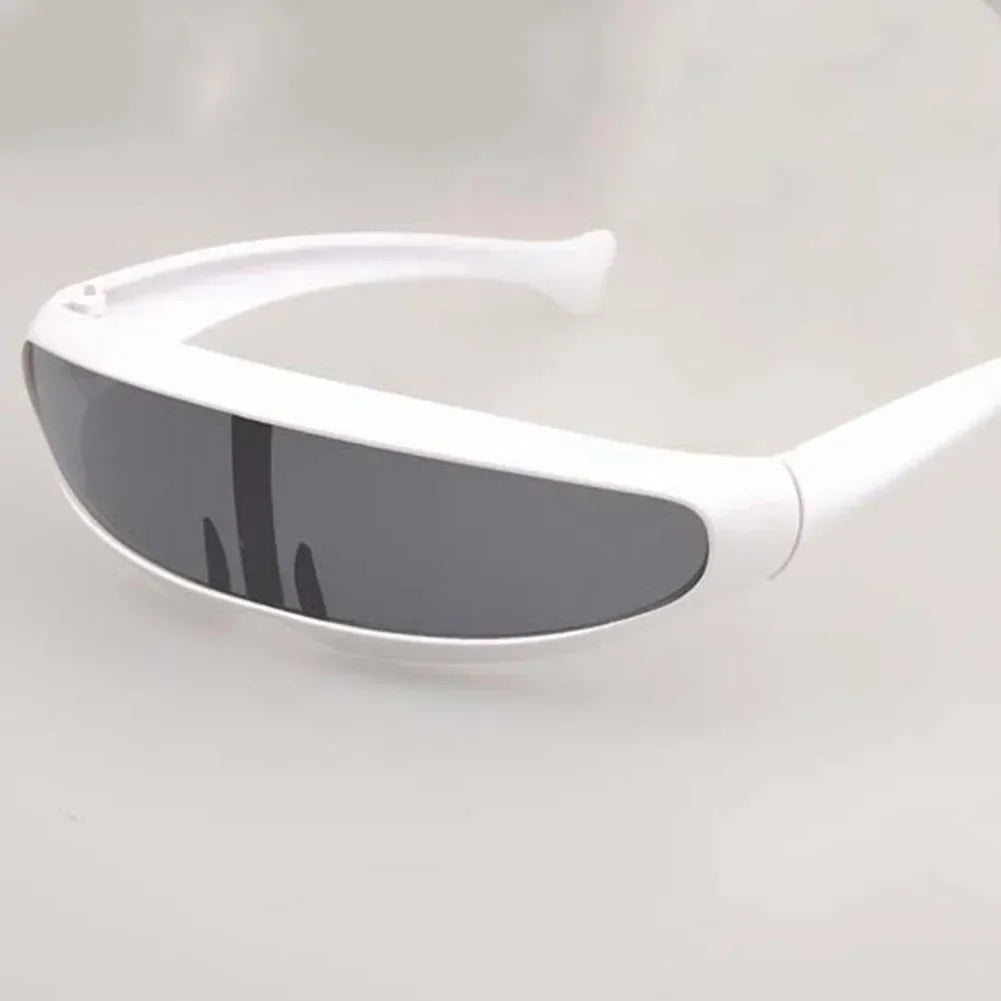 CYBERSTRIKE X1: Futuristic Cyclops Visor Sunglasses – UV400 Laser Lens Eyewear - Premium shades from Lizard Vigilante - Just $8.99! Shop now at Lizard Vigilante