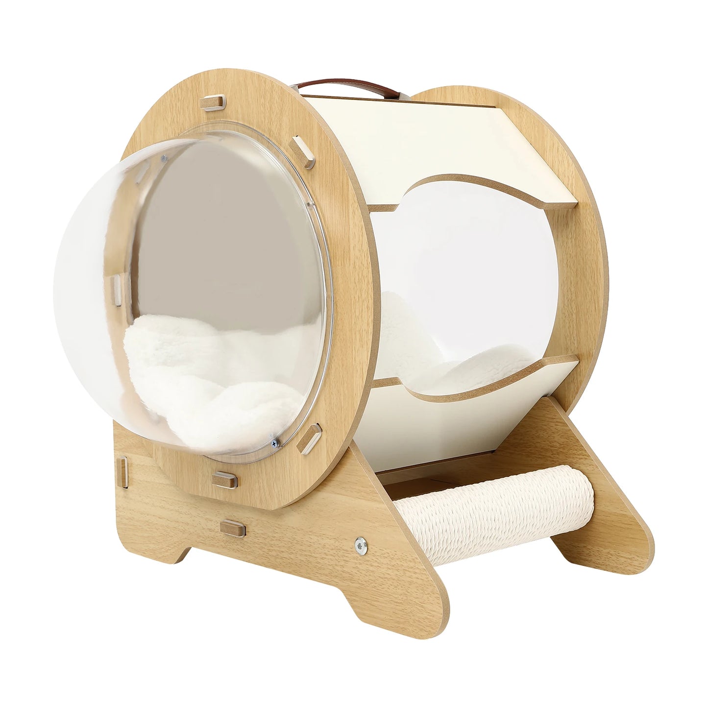 Cat Dog Fibreboard Modern Pet Bed House Spaceship Space Capsule with Cushion Capsule cat nest - Premium  from Lizard Vigilante - Just $114.99! Shop now at Lizard Vigilante