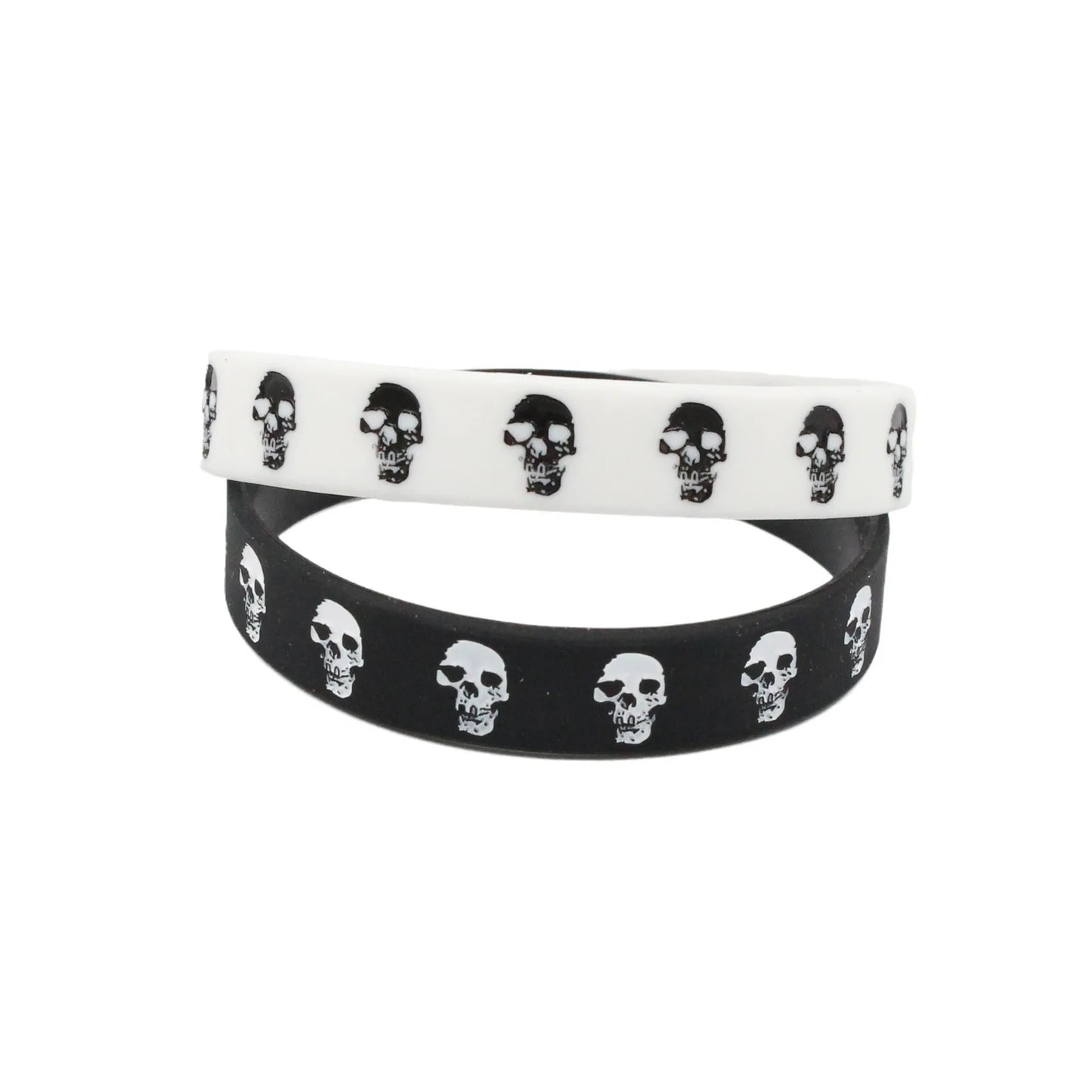 Edgy Skull Silicone Wristband - Premium wristbands from Lizard Vigilante - Just $13.99! Shop now at Lizard Vigilante