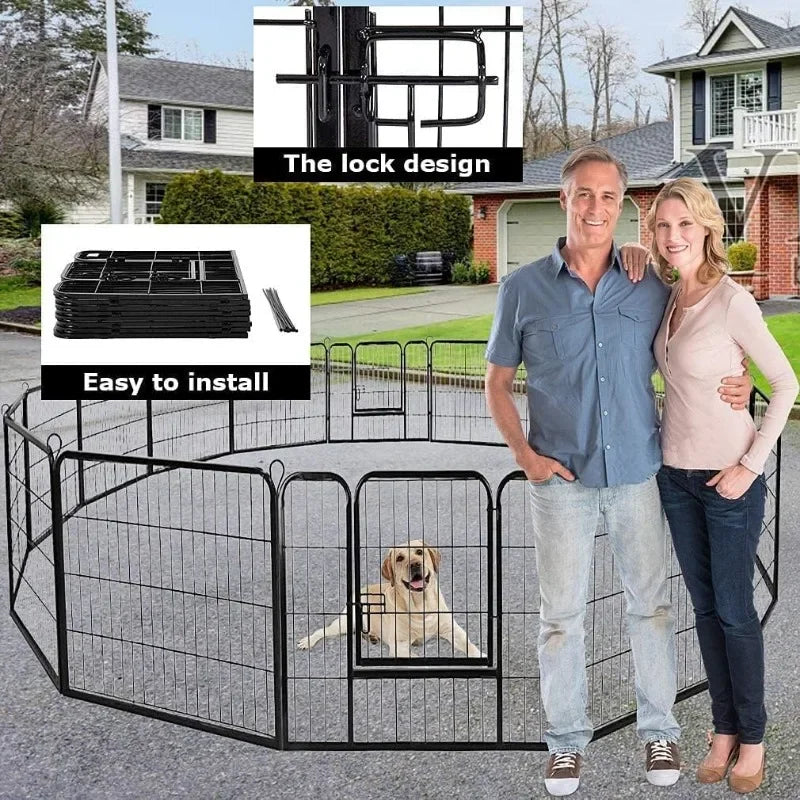 BestPet Dog Playpen: A Safe and Versatile Space for Your Furry Friend - Premium pet playpen from Lizard Vigilante - Just $223.99! Shop now at Lizard Vigilante