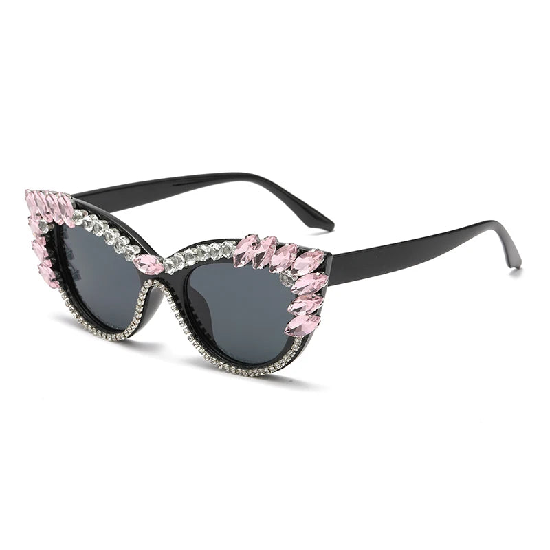 “Diamond Eyes 23241” – Chaos-Cat UV400 Big Gem Sunglasses for Max Drama & Minimal Subtlety | Gradient Polycarbonate Cat Eye Spectacles - Premium shades from dsers - Just $10.99! Shop now at Lizard Vigilante