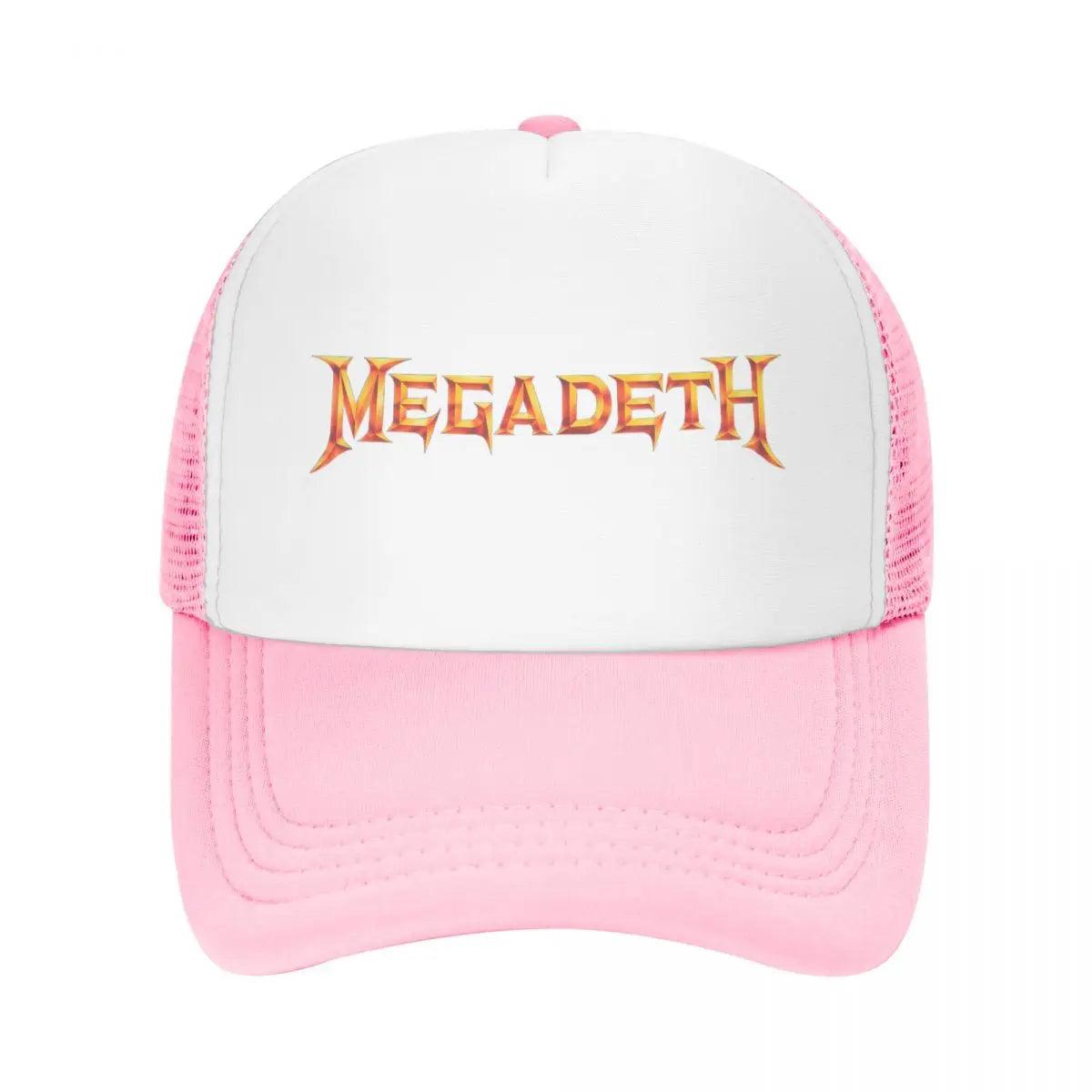 Heavy Metal Rock Roll Music Megadeths Print Baseball Cap Women Men Adjustable Trucker Hat Outdoor Snapback Caps Summer Hats - Lizard Vigilante