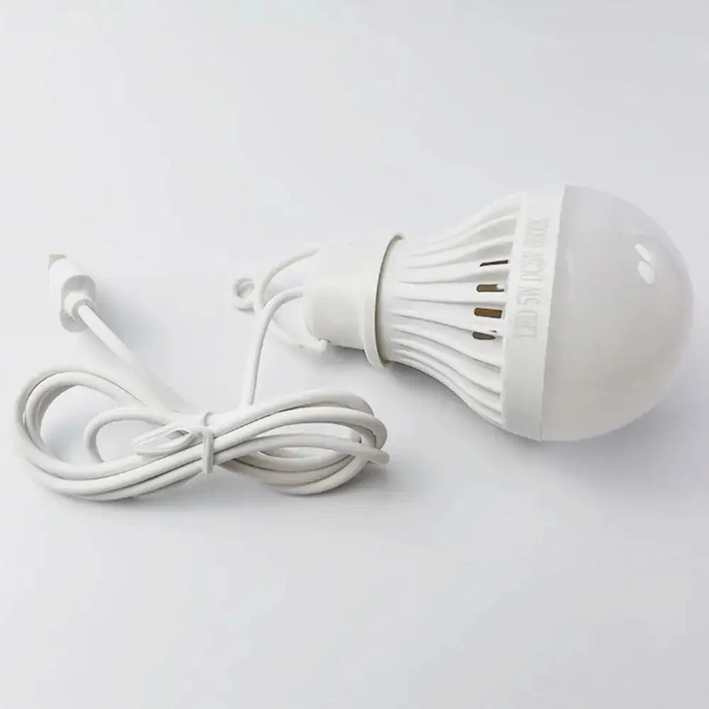 USB Light Bulb LED Camping Light Bulb Portable Camping Lantern Hanging Cord Tent Light for Camping Emergency Truck Fishing Boat