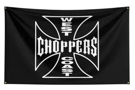 West Coast Choppers Logo Flag – 90x150cm Polyester Digital Printed Banner for Motorcycle Enthusiasts - Premium flag from Lizard Vigilante - Just $17.99! Shop now at Lizard Vigilante