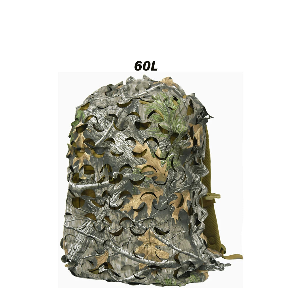 3D Camo Net Backpack Cover - Laser Cut Camouflage for 60L & 80L Packs - Premium backpack cover from Lizard Vigilante - Just $19.99! Shop now at Lizard Vigilante