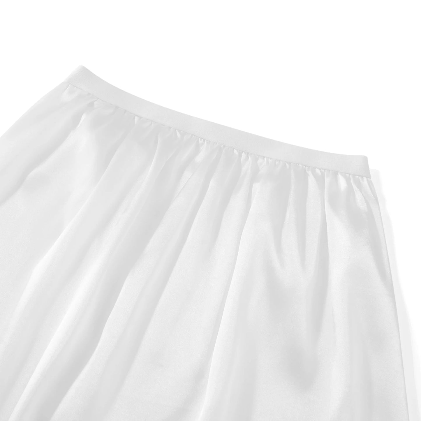 Goocheer Satin Underskirt – Women’s Solid Color Elastic Waist Lace Trim Skirt for Under Dresses - Premium skirt from Lizard Vigilante - Just $22.88! Shop now at Lizard Vigilante