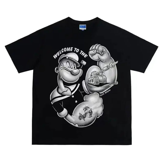 "I Yam What I Yam" - Popeye the Sailor Man Graphic Tee - Premium t-shirt from Lizard Vigilante - Just $23.88! Shop now at Lizard Vigilante