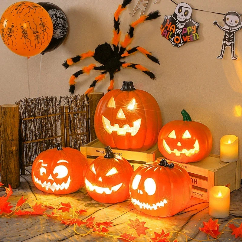 1Pc Decorative Pumpkin Halloween Props Lantern Decor Pumpkin Decoration Pumpkin Light Outdoor Halloween Decorationsation