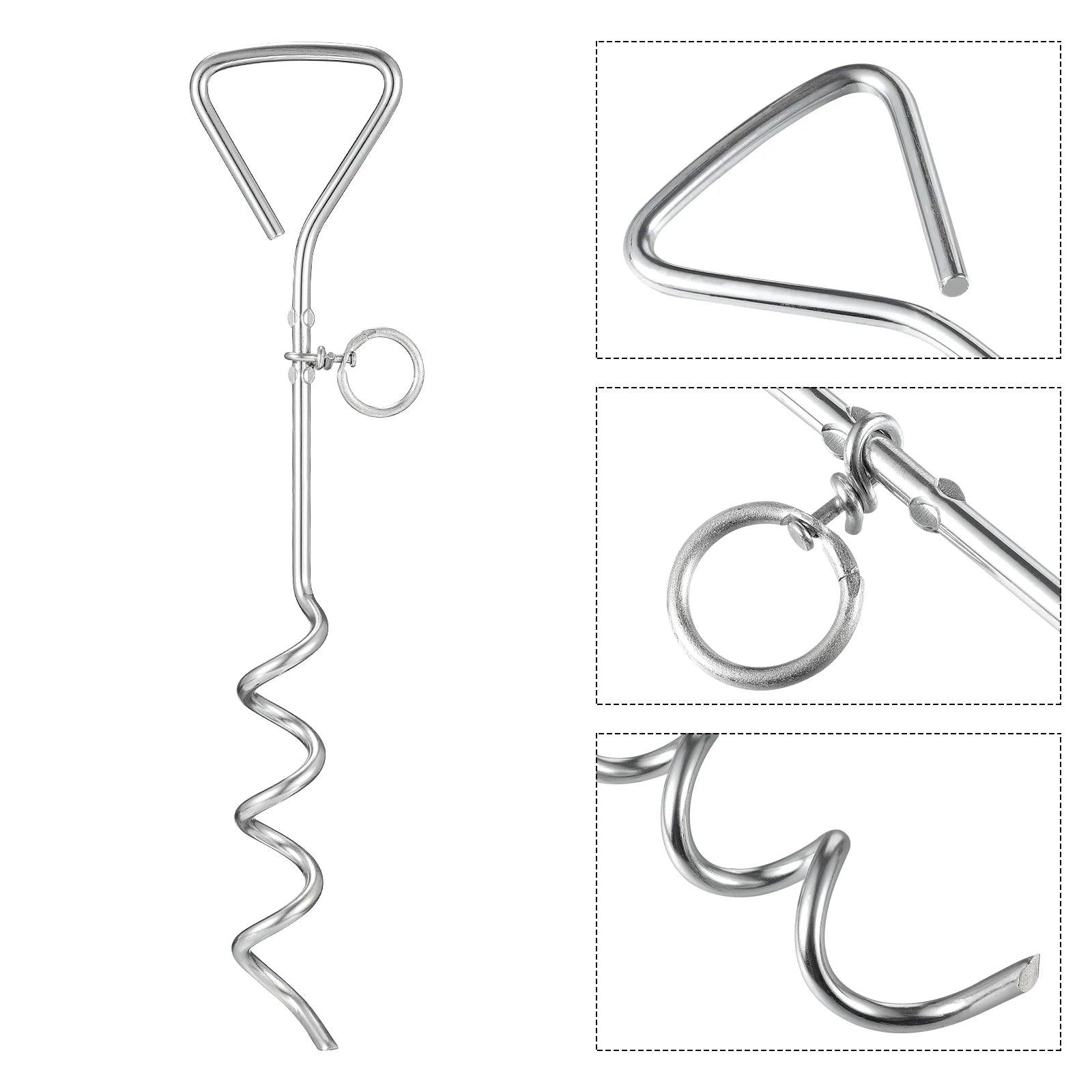 Tie Out Stake Ground Spiral Anchor Outdoor Dog Puppy Leash Anchor Stake - Premium ground anchor from Lizard Vigilante - Just $22.99! Shop now at Lizard Vigilante