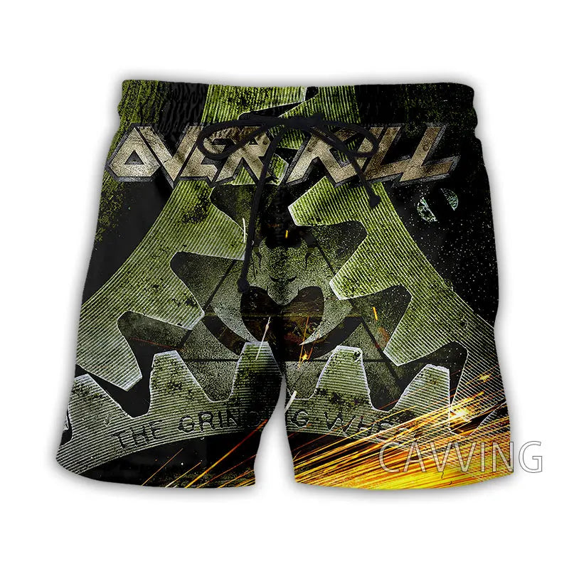 Overkill Band Summer Beach Shorts Streetwear Men Quick Dry Vacation Casual Shorts Women/Men's 3D Print - Premium shorts from DS - Just $29.99! Shop now at Lizard Vigilante