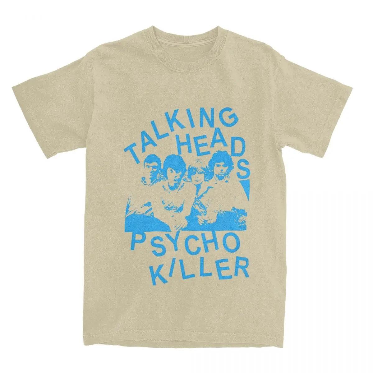 Talking Heads Psycho Killer Men Women's Rock Shirts Stuff Fashion Cotton Punk Music Band T Shirt Tee Clothes All Seasons - Lizard Vigilante