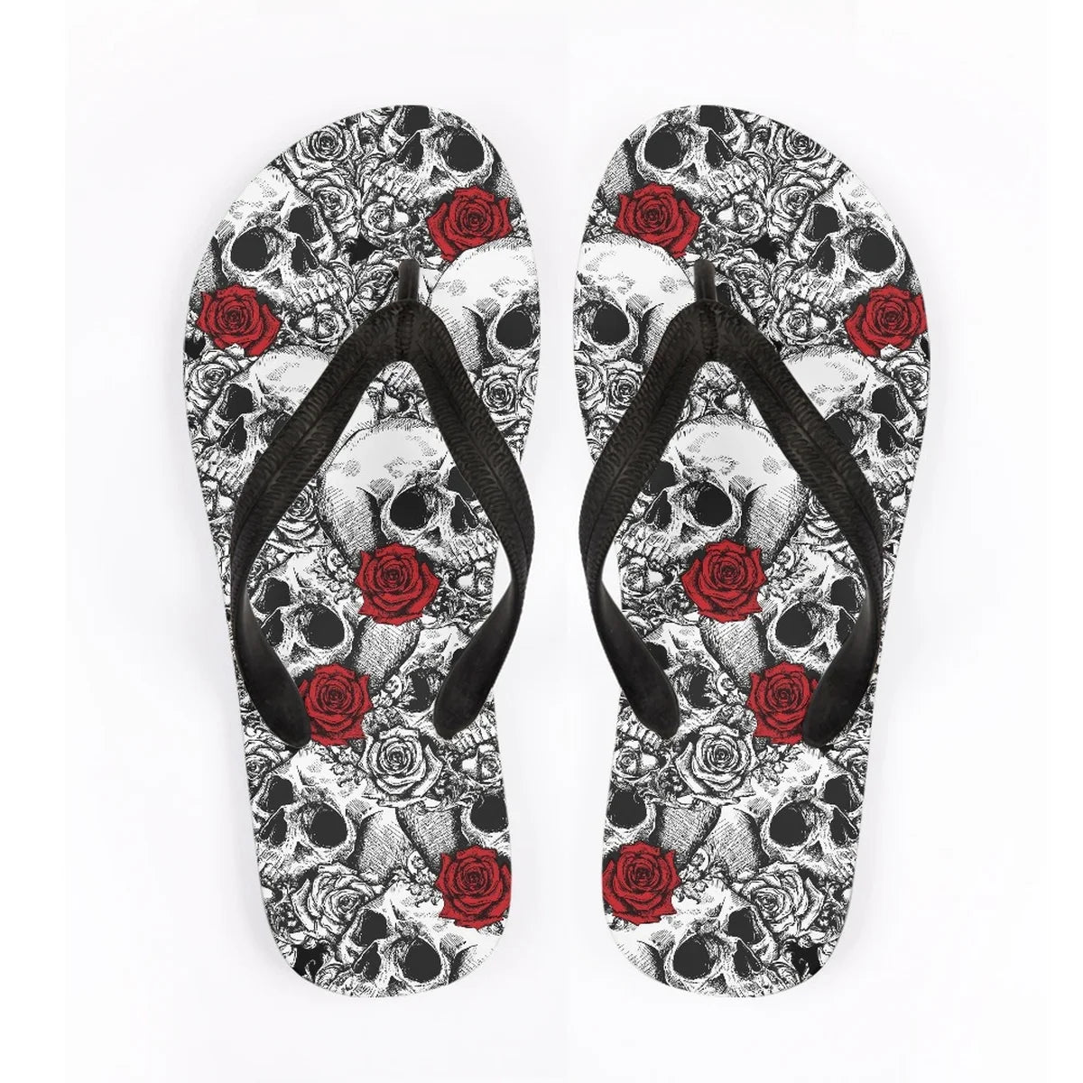 Men's Beach Skull Flip Flops Soft Non-Slip Summer Slippers Punk Hip Hop Sandals for Men & Boys - Premium sandals from Lizard Vigilante - Just $28.88! Shop now at Lizard Vigilante