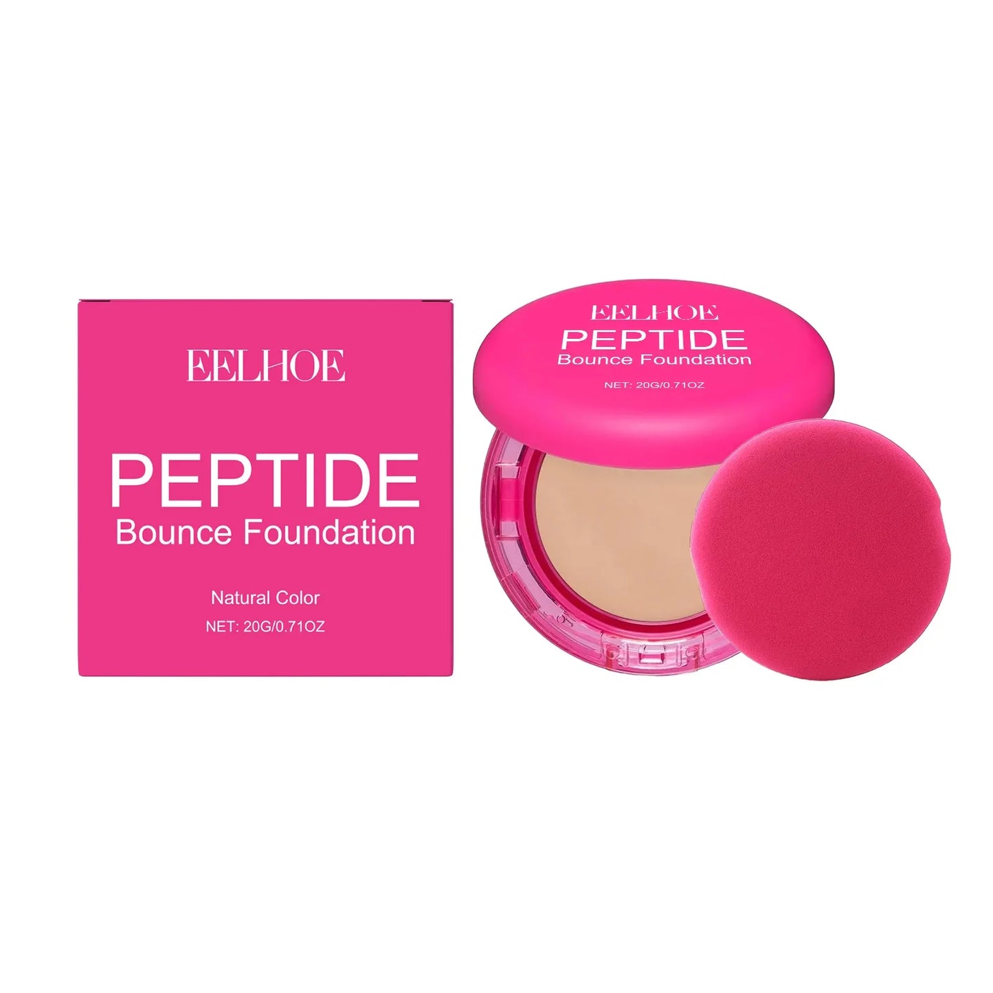 EELHOE Flawless Foundation Cream Waterproof Glow Skin Oil Control Full Coverage Makeup Cosmetics Brightening Face Foundation 20g