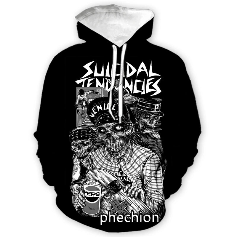 Suicidal Tendencies 3D Print Hoodie – Iconic Streetwear for Men & Women | Loose-Fit, Casual Comfort, All-Season Edge - Premium hoodie from Lizard Vigilante - Just $48.88! Shop now at Lizard Vigilante