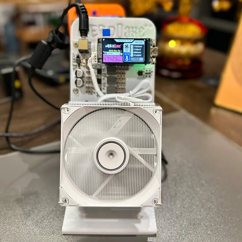 Bitaxe NerdQaxe++ 4.8TH/s Bitcoin Miner With 4 BM1370 Asic Chips 68W 2.4G WiFi Open Source Mining Machine