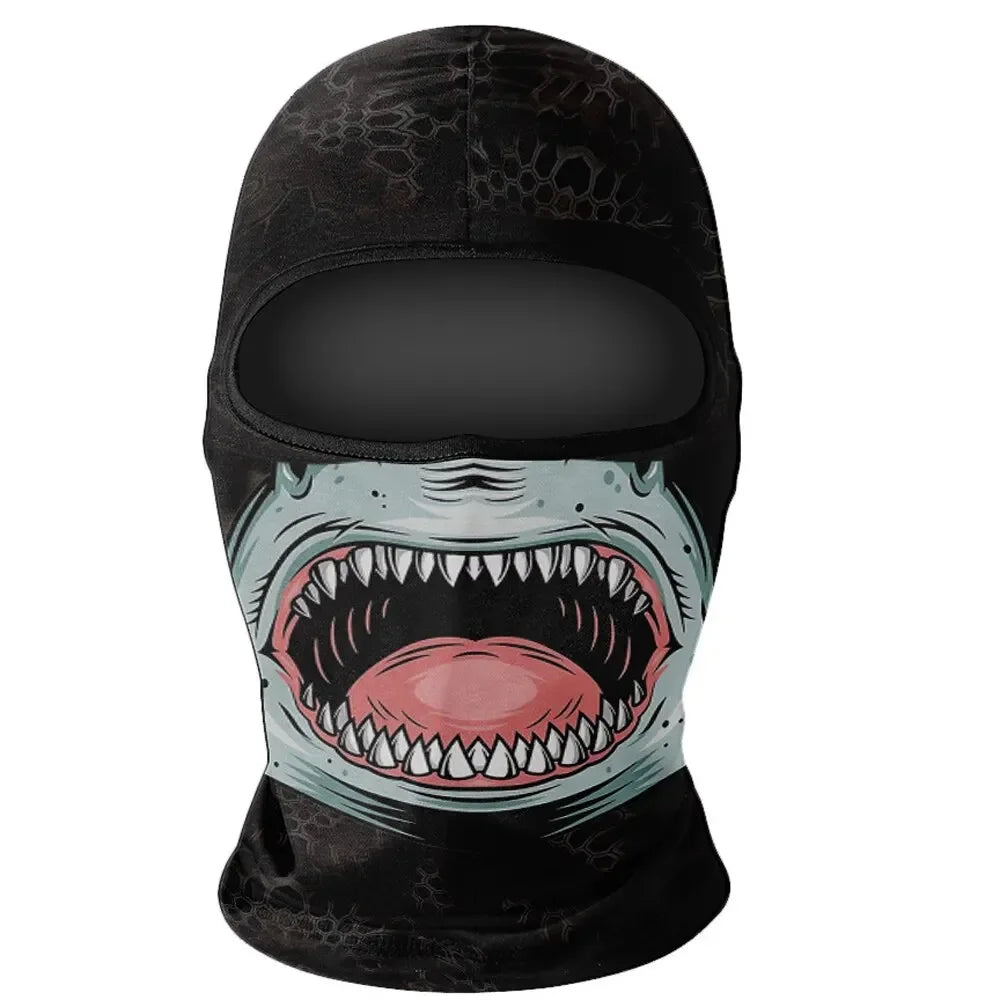 Lizard Vigilante Motorcycles Balaclava Mask - Ghost Face War Game Skeleton Riding Outdoor Headwear - Premium face mask from Lizard Vigilante - Just $16.88! Shop now at Lizard Vigilante