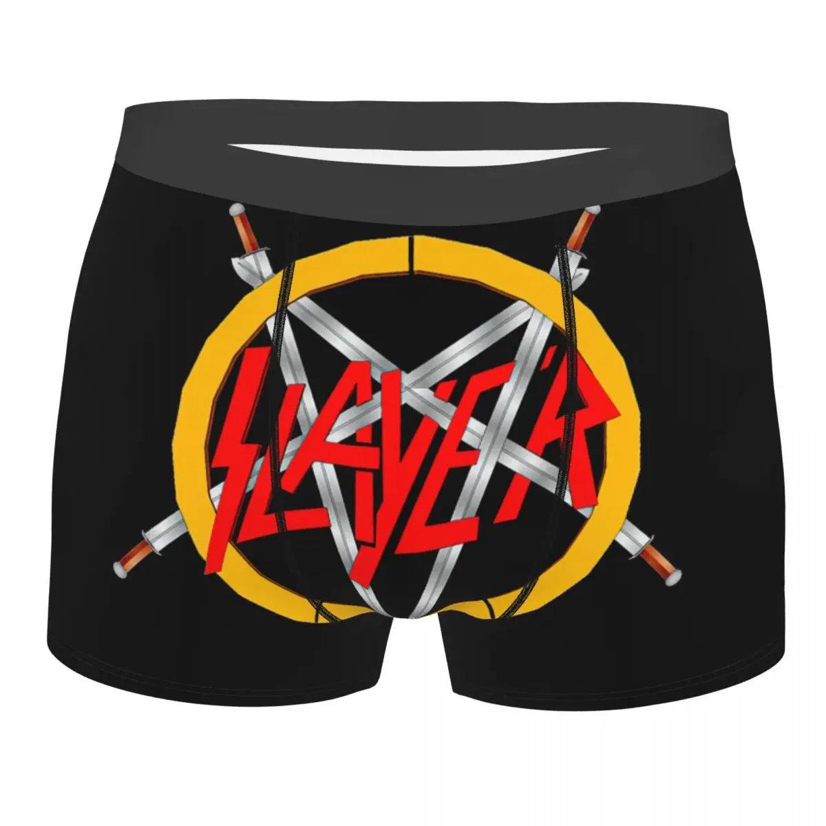 Slayer Megadeth Slipknot - Death Metal Boxer Briefs - Premium Underwear from Lizard Vigilante - Just $24.49! Shop now at Lizard Vigilante