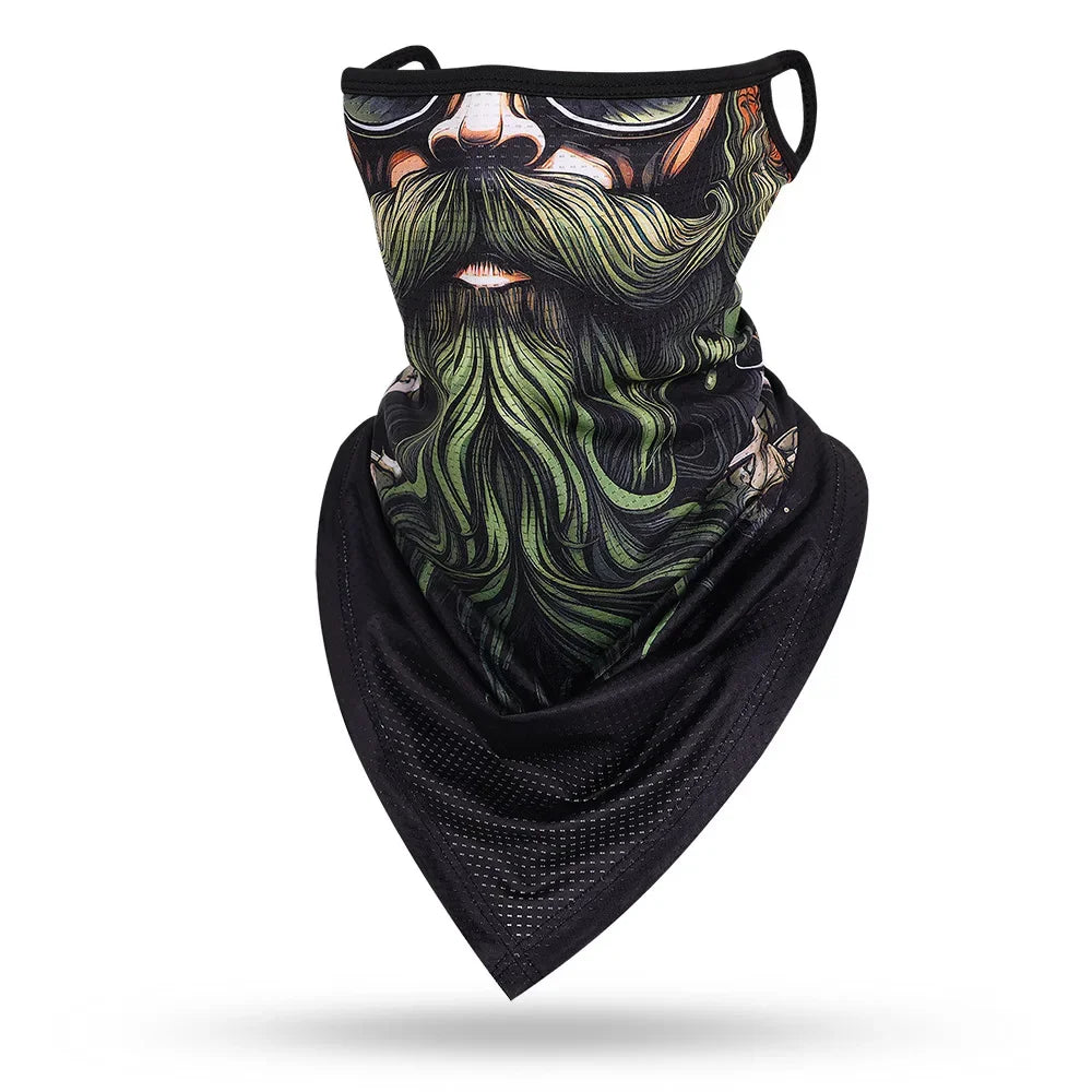 Beard Skull Face Balaclava - Versatile Protective Mask for Men and Women - Premium face mask from Lizard Vigilante - Just $17.99! Shop now at Lizard Vigilante