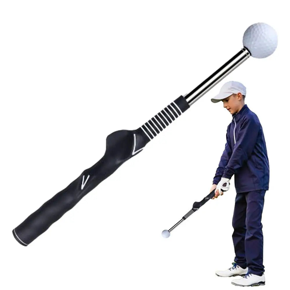 Golf Swing Practice Stick – Telescopic Swing Trainer for Perfecting Your Golf Technique - Premium golf training stick from Lizard Vigilante - Just $18.99! Shop now at Lizard Vigilante