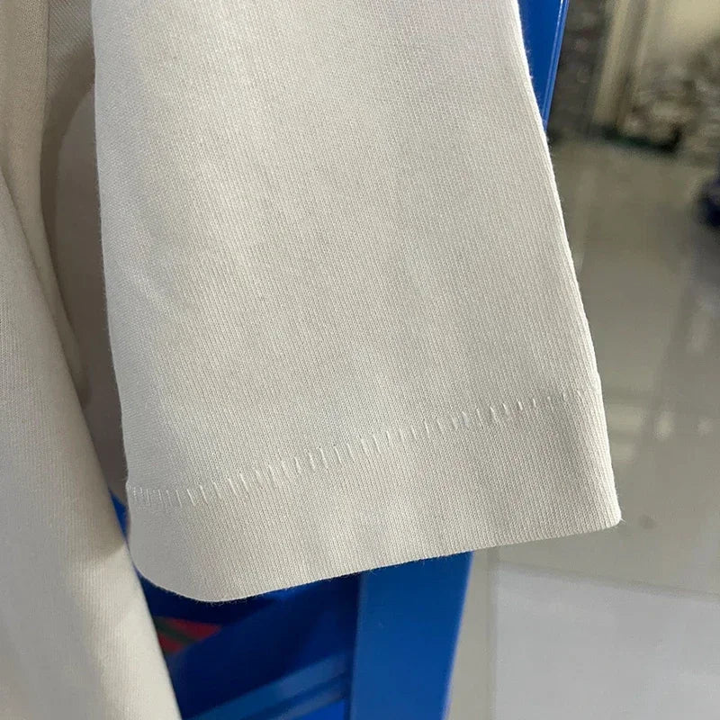 Men Women High Street Vintage Washed Black T-Shirt Top Quality Cototn TEE 3D Cracked Letters Logo Print Saint T Shirt With Tags - Premium  from Lizard Vigilante - Just $64.99! Shop now at Lizard Vigilante