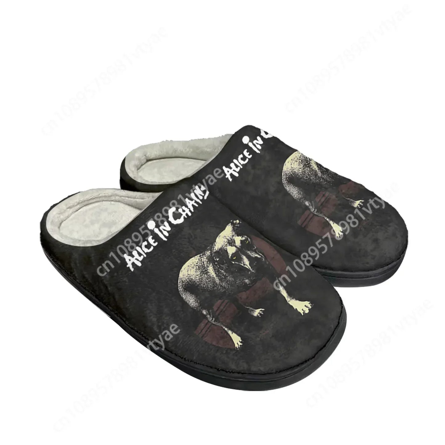 Alice in Chains Thermal Slippers – Custom Rock Band Indoor Plush Shoes for Men & Women - Premium slippers from Lizard Vigilante - Just $38.88! Shop now at Lizard Vigilante