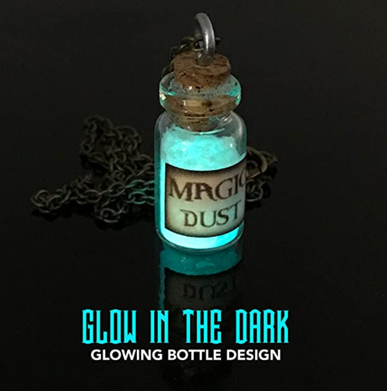 Magic dust kawaii pastel goth glowing necklace