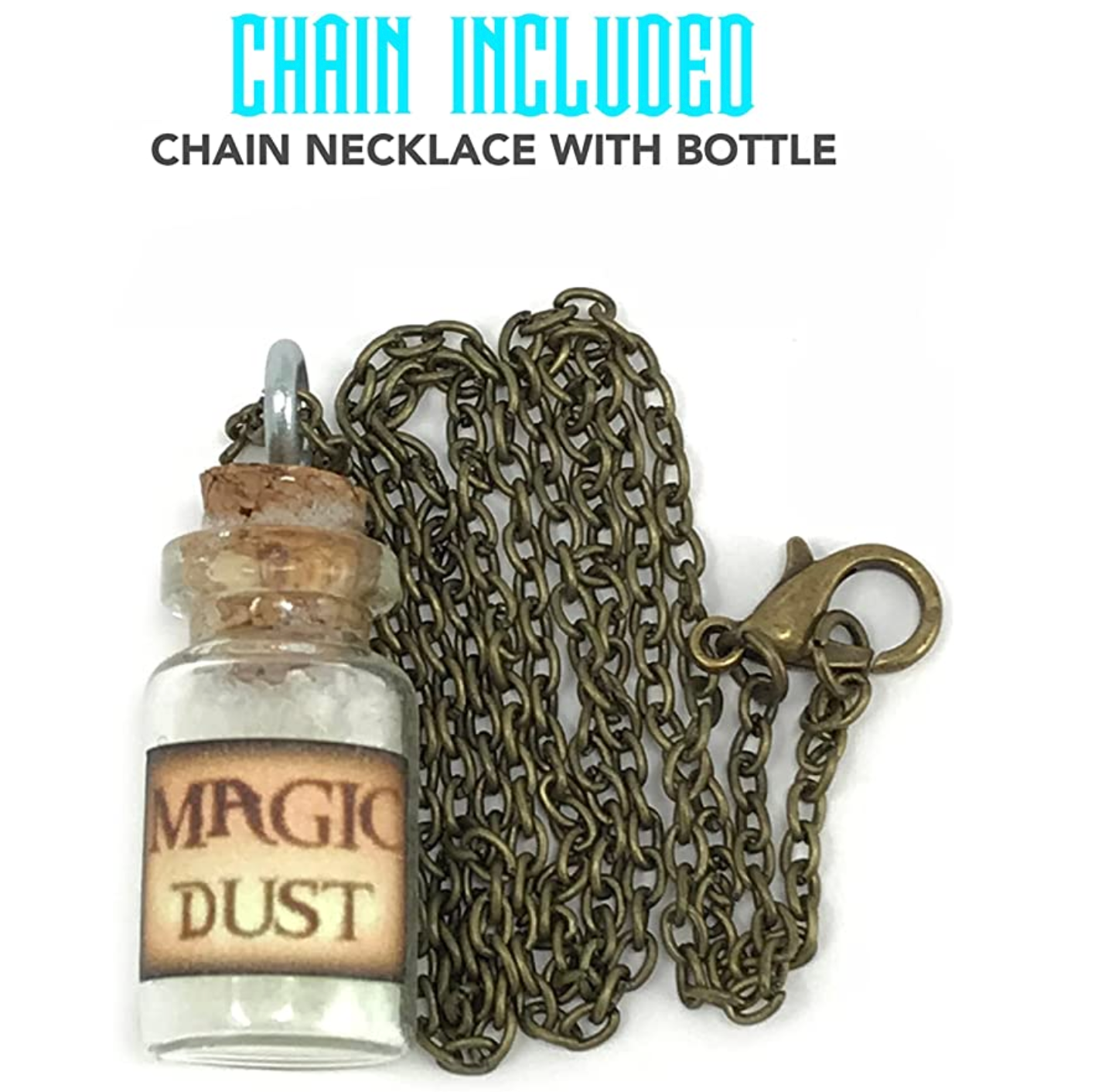 Magic dust kawaii pastel goth glowing necklace