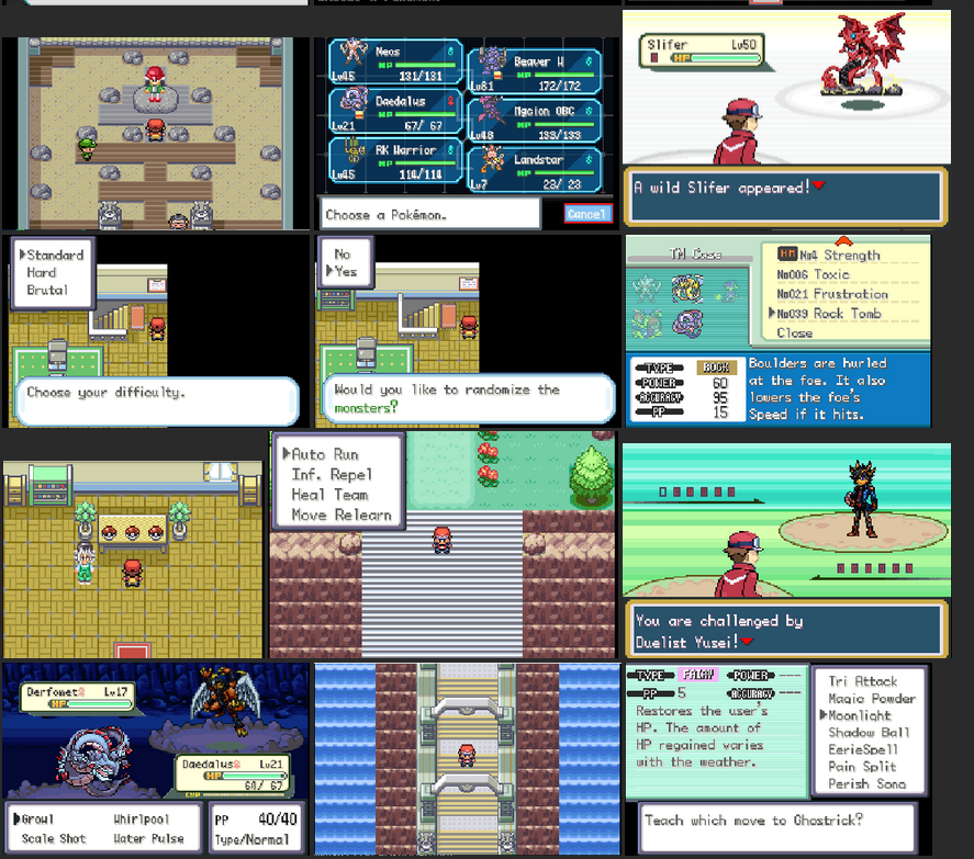 Yu-Gi-Oh! Pokeduel GBA Pokemon ROM Hack Video Game Boy Advance