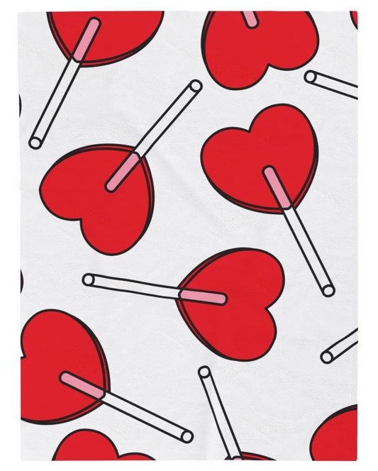 Valentine’s Day Heart Lollipops Bundle Buy a Blanket Get a Tumbler Half (1/2) Off - Lizard Vigilante