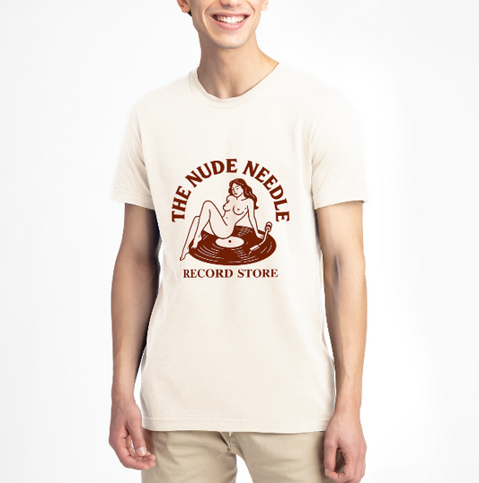 TheNudeNeedle Logo T-Shirt (Unisex Beige)