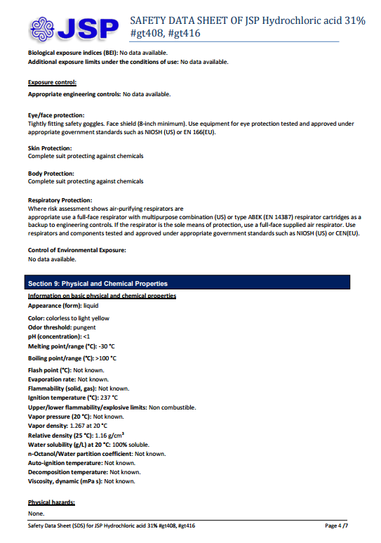 Kit For Making Aqua Regia Gold Refining JSP 32 oz. Nitric Acid 69.8% & 16 oz. Hydrochloric Acid 31%