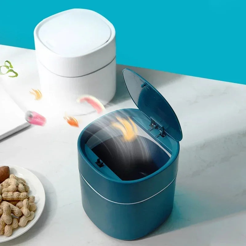 Desktop Garbage Basket, Home Table Plastic Trash Can, Office Supplies, Small Waste Bins, Dustbins, Sundries Barrel Box, Mini