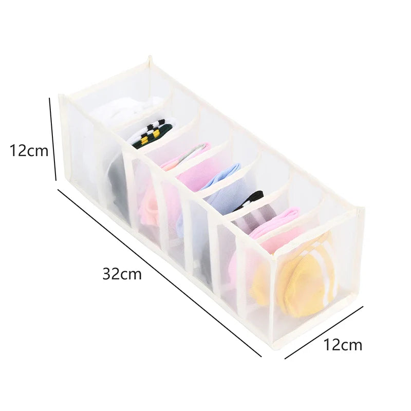 Fabric Underwear Bra Storage Box Underwear Sorting Box Panty Socks Compartment Storage Box Drawer Organizer Home Storage