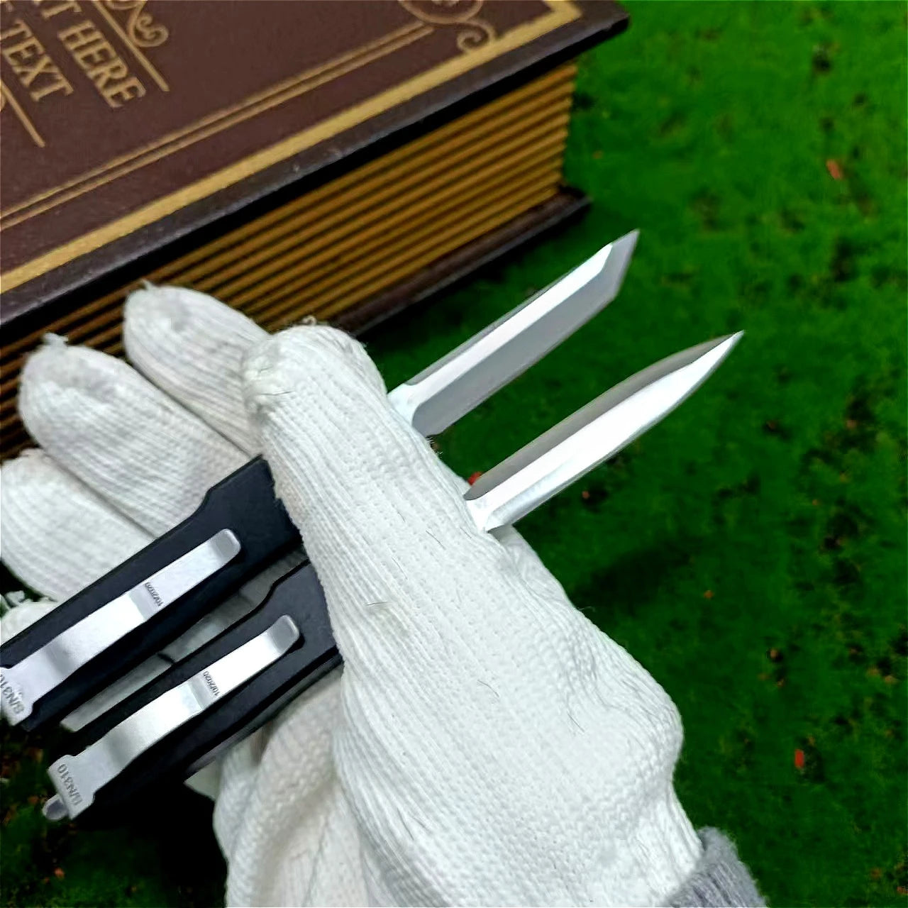 Lizard Vigilante UTX-70 EDC Tactical Folder — D2 Steel Survival Knife with Aluminum Grip & Nylon Sheath for Real-World Chaos