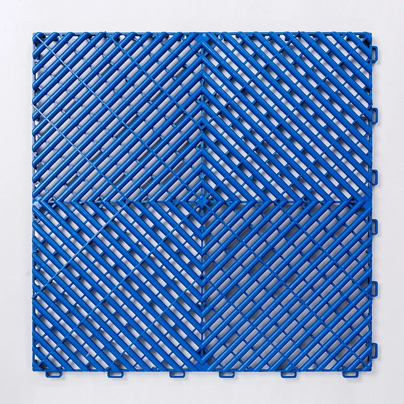 Vented Modular Interlocking PVC Garage Floor Tiles – Heavy Duty Plastic Garage Flooring for Car Detailing, Workshops, and Outdoor Use - Premium garage floor tiles from Lizard Vigilante - Just $1056.99! Shop now at Lizard Vigilante