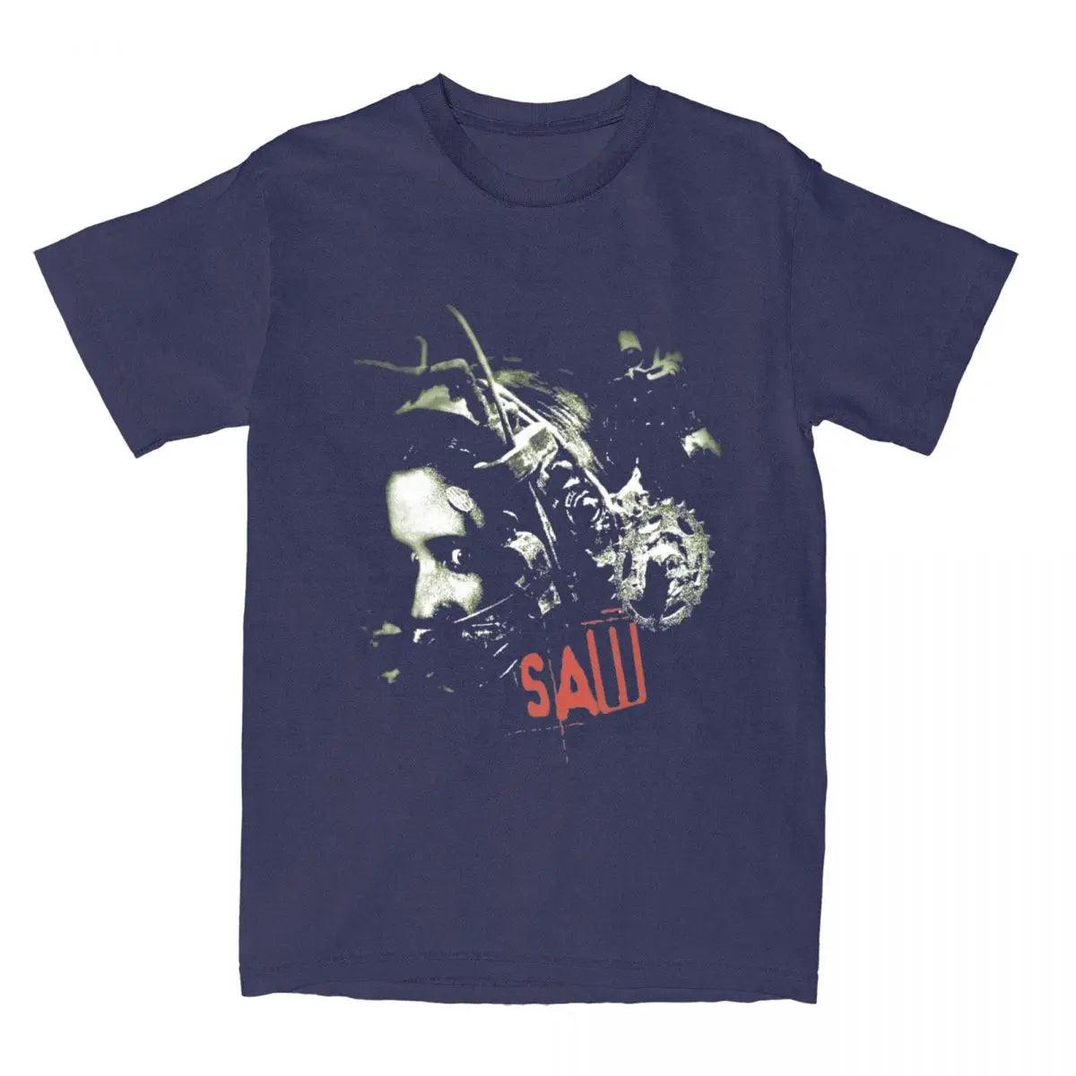 Saw Movie Unisex T-Shirts Fashion Scary Horror Movie Beach Men's Women's Tee Shirt Streetwear Custom 100 Cotton Clothes Gift Idea - Premium T-Shirt from Lizard Vigilante - Just $23.99! Shop now at Lizard Vigilante