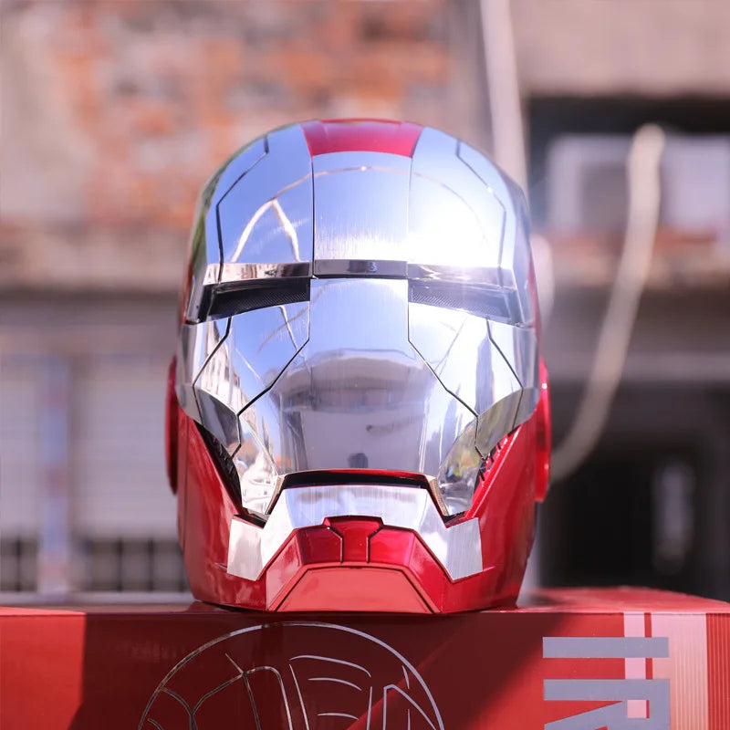 New AutoKing 1:1 Mk5 Iron Man Helmet Cosplay Voice Control Eyes with Light Model Toys for Adult Electric Wearable Christmas Gift - Premium  from Lizard Vigilante - Just $199.99! Shop now at Lizard Vigilante