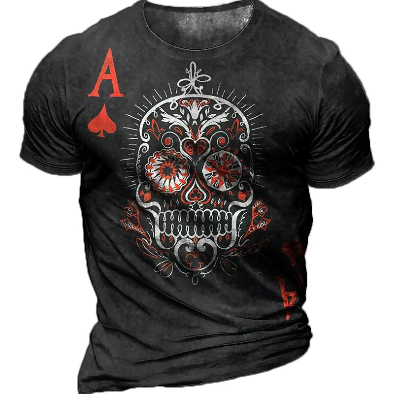 Men's Horror Skull T Shirt 3d Print Skull T Shirts For Men Death Short Sleeve Oversized Tops Tee Shirt Men Clothing 6xl Camiseta - Premium T-shirt from Lizard Vigilante - Just $23.99! Shop now at Lizard Vigilante