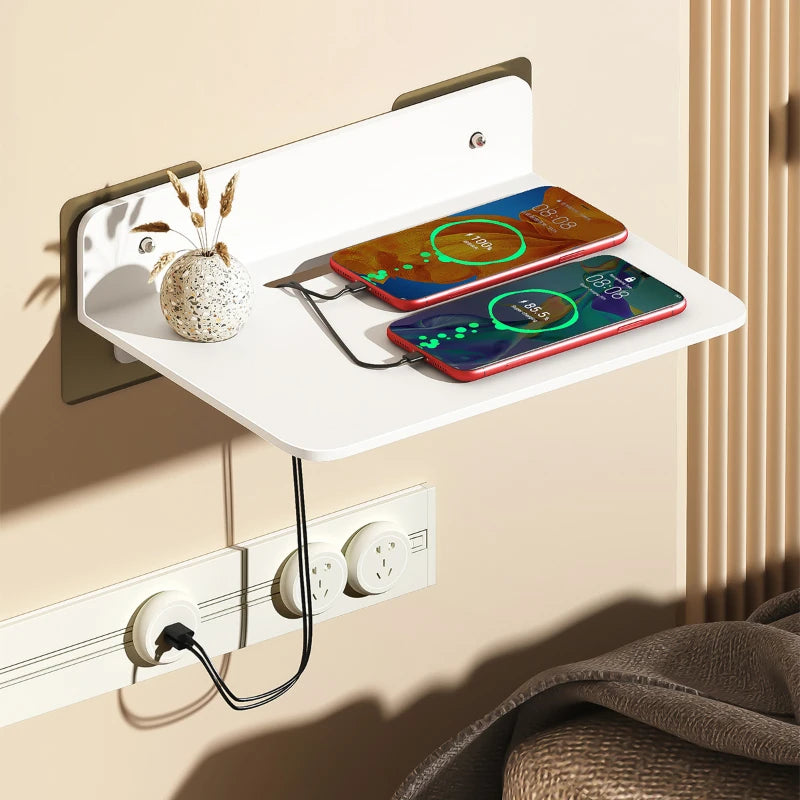 Wall-mounted Punch-free Projector Stand Multi-purpose WiFi Set-top Box Monitoring Holder Bathroom Bedroom Ornaments Storage Rack - Premium Wall Mount from Lizard Vigilante - Just $18.99! Shop now at Lizard Vigilante