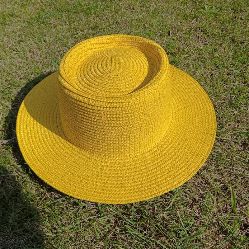 Lizard Vigilante Candy Straw Sun Hat – adjustable raffia summer hat for outlaw beach days & street-side shade