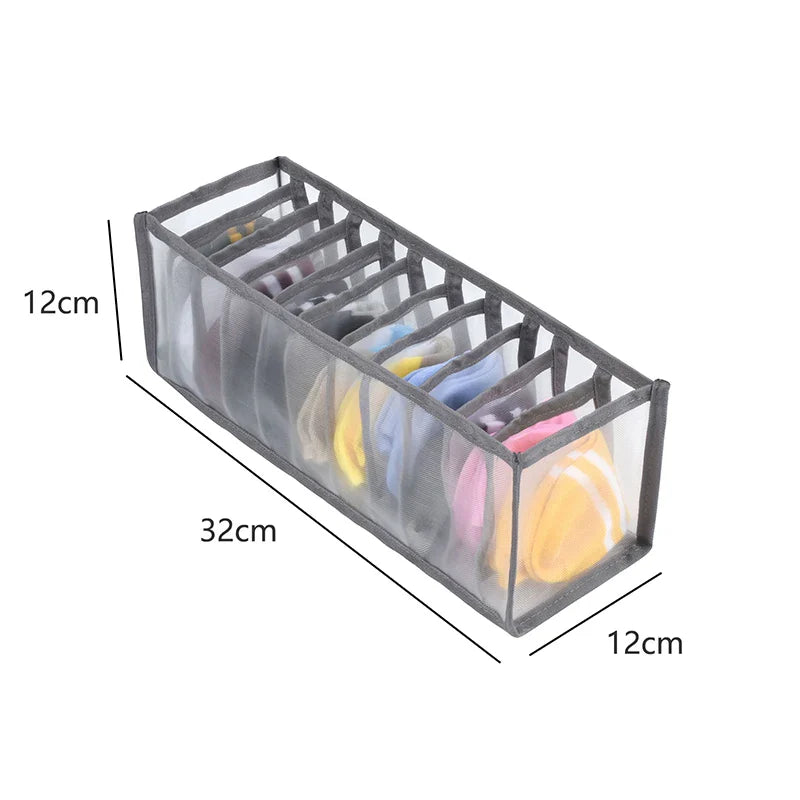 Fabric Underwear Bra Storage Box Underwear Sorting Box Panty Socks Compartment Storage Box Drawer Organizer Home Storage