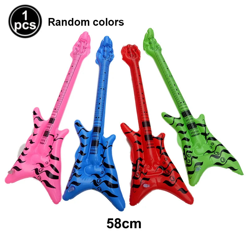 35inch Inflatable Guitar Inflatable Rock 'N Roll Electric Guitar for 80s 90s Themed Party Adults Kids Music Birthday Party - Premium balloon from Lizard Vigilante - Just $8.98! Shop now at Lizard Vigilante