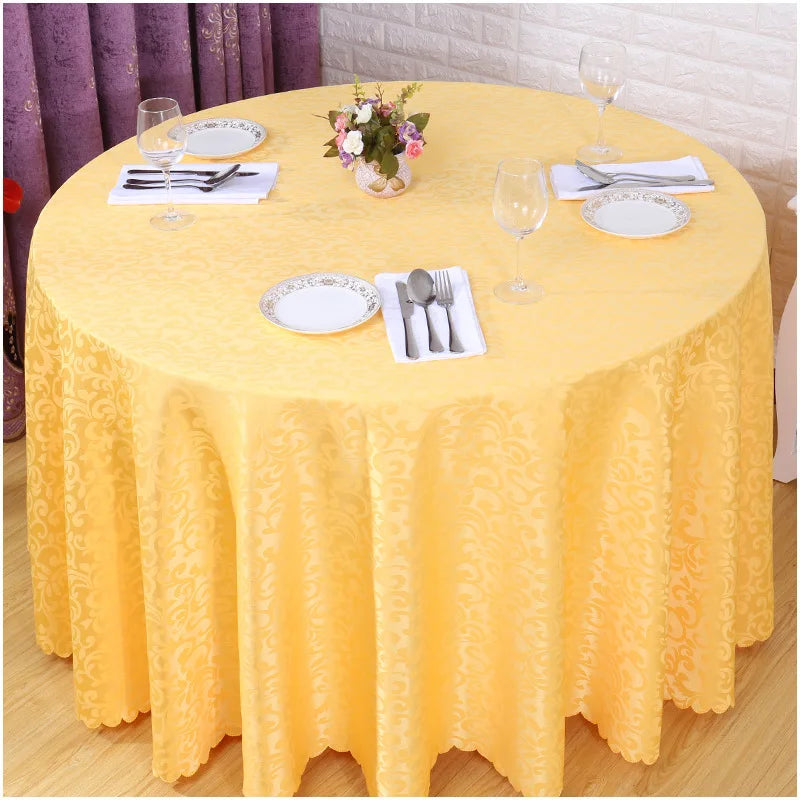 Polyester Jacquard Tablecloth for Hotel, Wedding, Banquet, and Party Decoration - Premium tablecloth from Lizard Vigilante - Just $32.88! Shop now at Lizard Vigilante