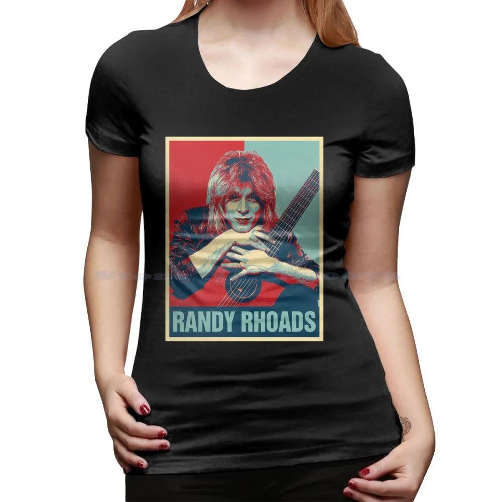 Randy Rhoads Hoodie T Shirt 100% Cotton Tee Retro Hope Style Heavy Metal Quiet Riot Ozzy Osbourne Guitarist - Premium  from Lizard Vigilante - Just $16.99! Shop now at Lizard Vigilante