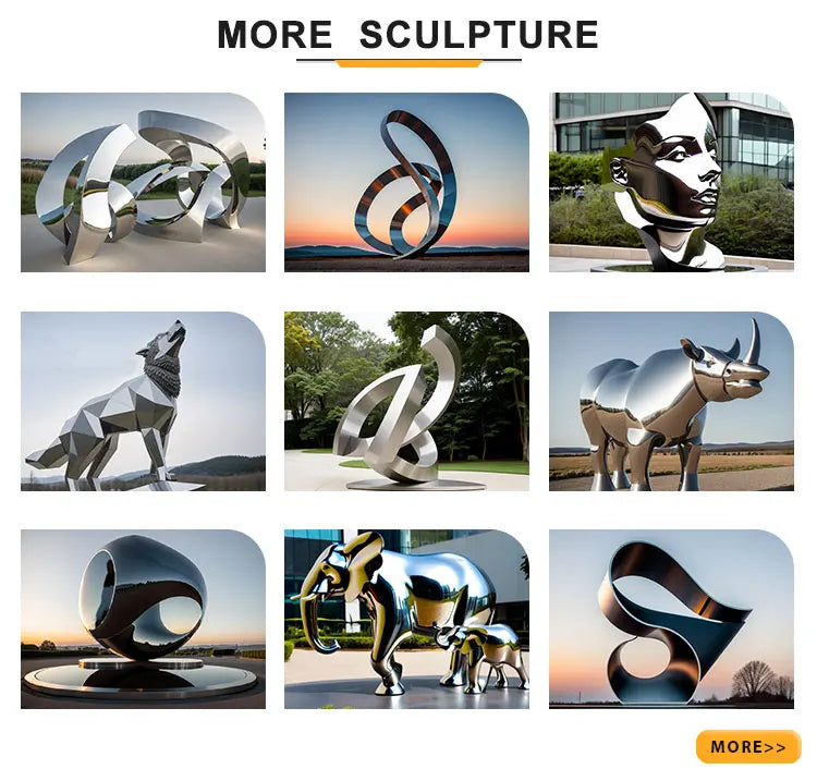 Garden Art Design large sculpture stainless steel statue hand-shaped statue