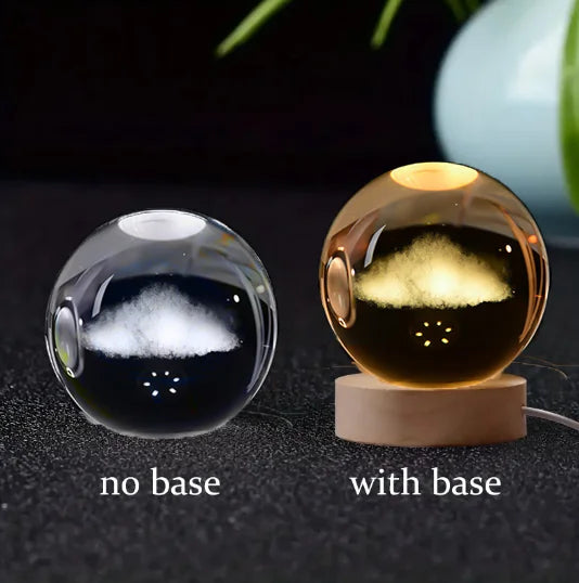 3D Crystal Planet Night Light – Laser Engraved Solar System Globe, 6cm Astronomy Crystal Ball for Home Decor & Unique Birthday Gift - Premium night light from Lizard Vigilante - Just $19.99! Shop now at Lizard Vigilante