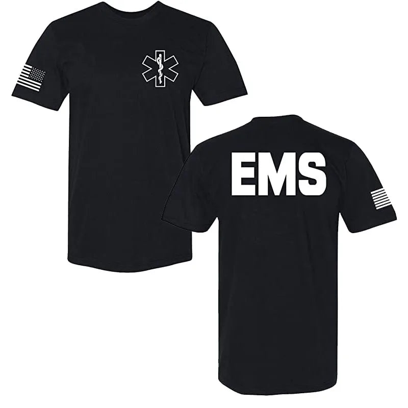 Law Enforcement T-Shirts - Police EMS FBI Fire Rescue Sheriff K-9 Two-Sided Tee Funny Women Men Clothing Coverall Works Outfits - Premium t-shirt from Lizard Vigilante - Just $22.99! Shop now at Lizard Vigilante